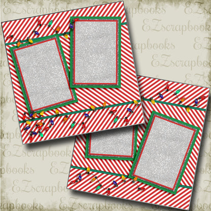 Christmas Lights - 3588 - EZscrapbooks Scrapbook Layouts Christmas