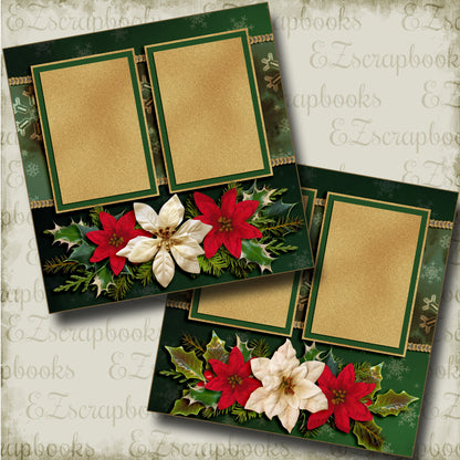 Green Cheer - 3582 - EZscrapbooks Scrapbook Layouts Christmas