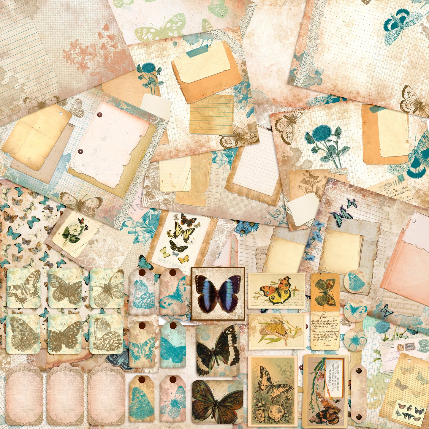 Butterflies Junk Journal Pack - 7258