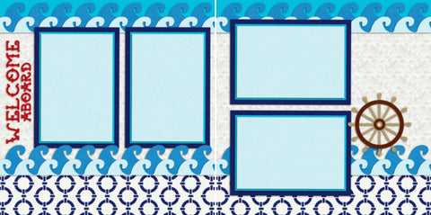 Welcome Aboard - 2075 - EZscrapbooks Scrapbook Layouts Summer, Vacation