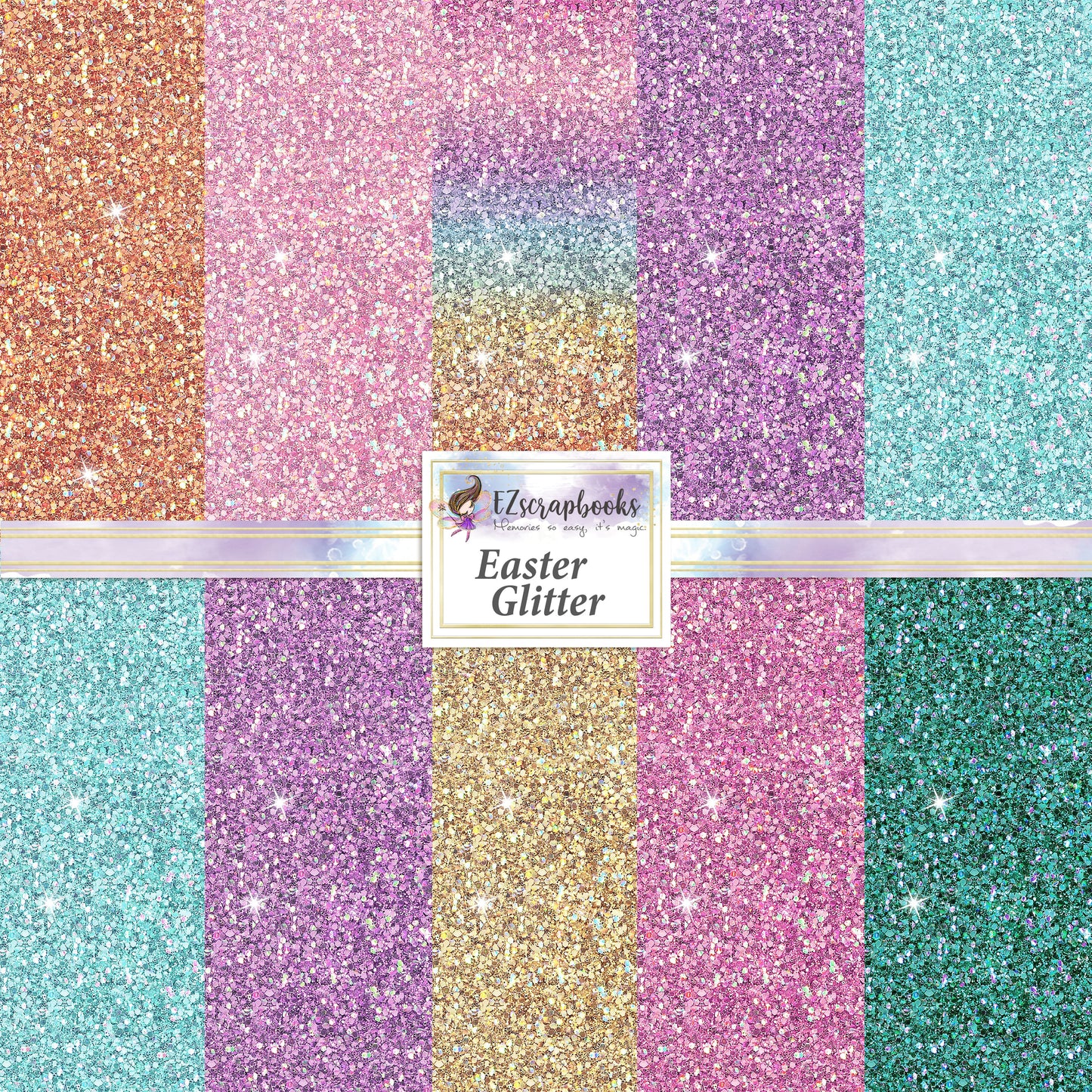 Easter Glitter - Paper Pack - 8387