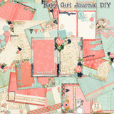 Baby Girl First Year Journal Paper Pack - 7273 - EZscrapbooks Scrapbook Layouts Baby, Journals