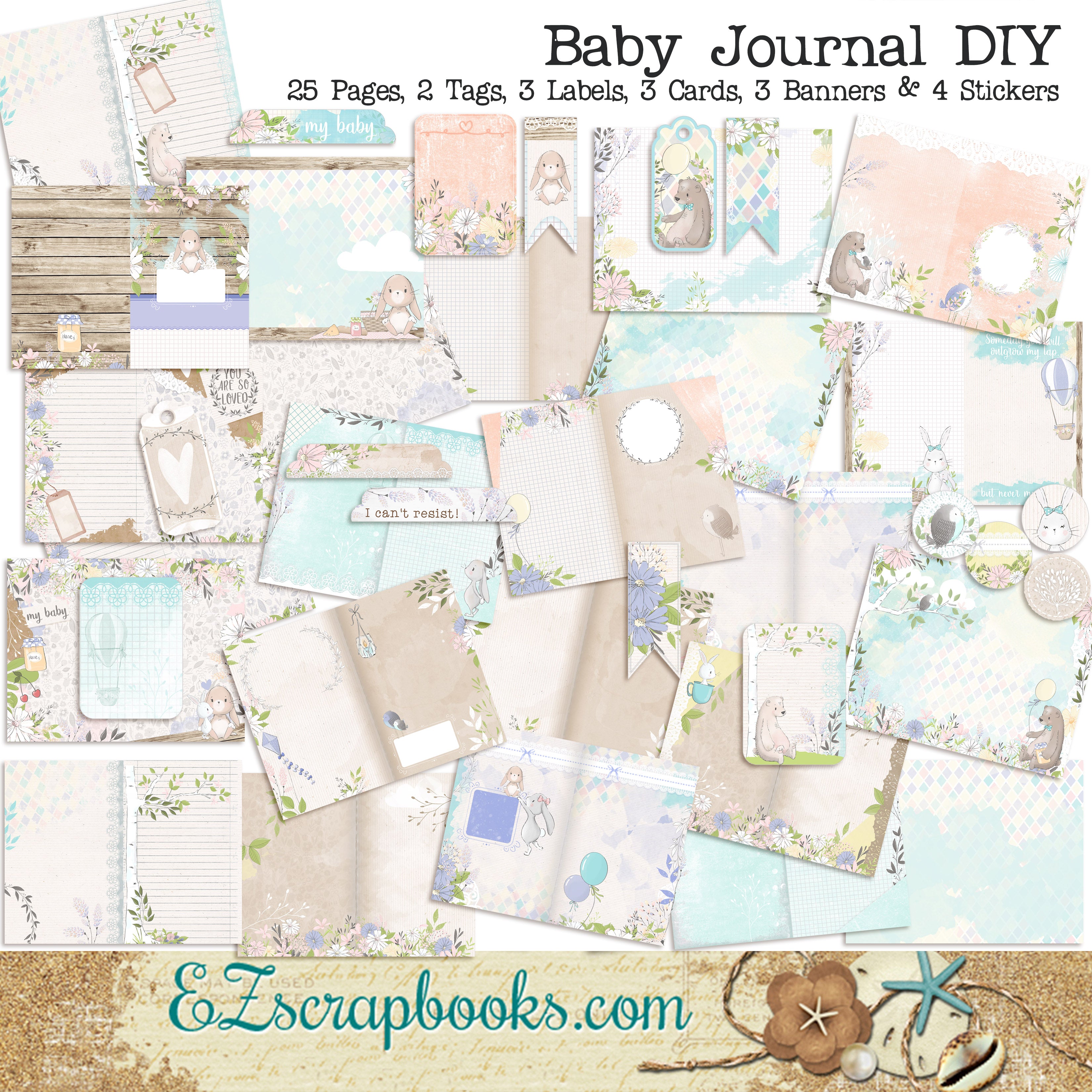 Baby Journal Kit - 7110 – EZscrapbooks