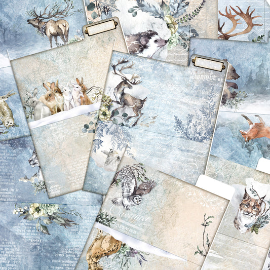 Winter Animals File Folders & Pockets - 7631