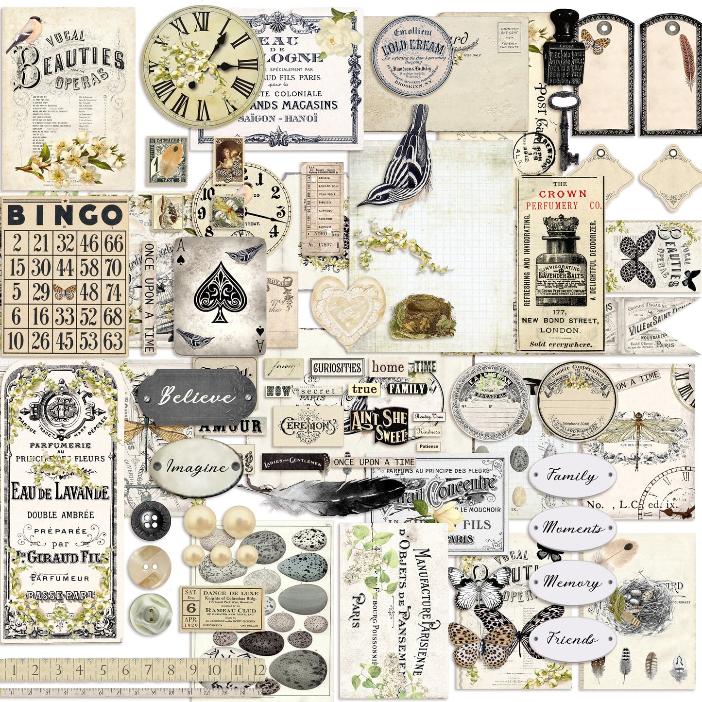 Shabby Garden Embellishment Pack - 7434