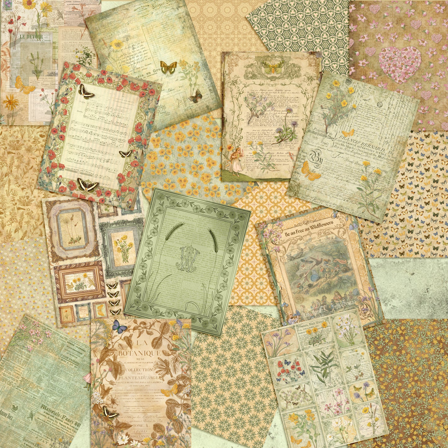 Meadows & Wildflowers Paper Pack - 7561
