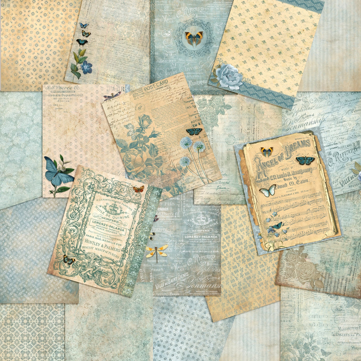 Teal Memories Paper Pack - 7603