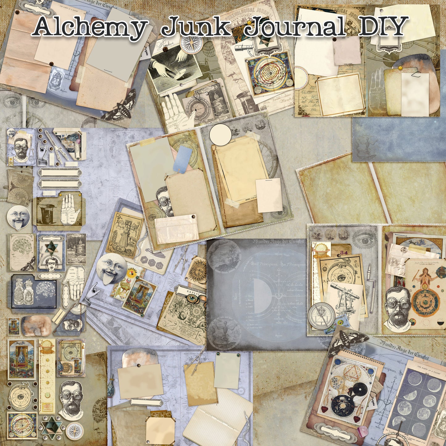 Alchemy Journal Pack - 7266 - EZscrapbooks Scrapbook Layouts Journals