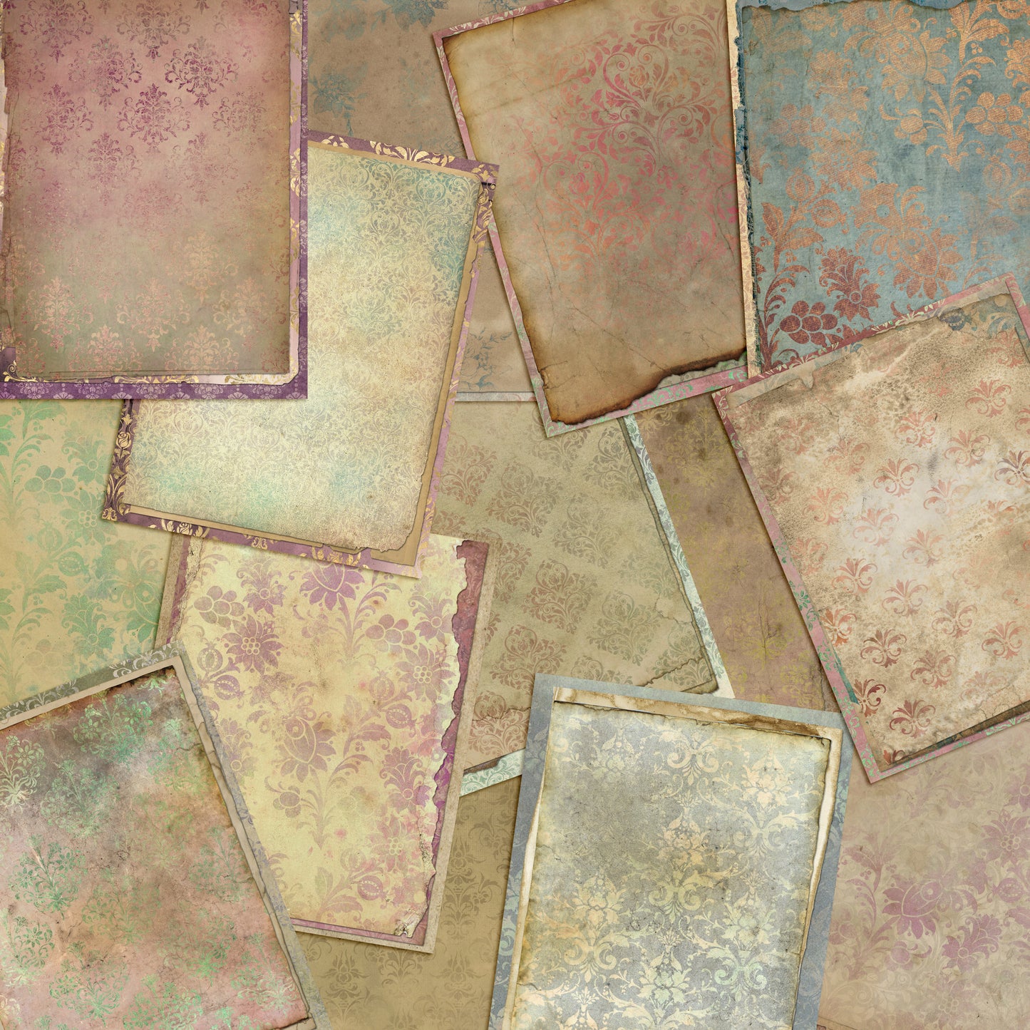 Grunge Pastel Paper Pack - 7382