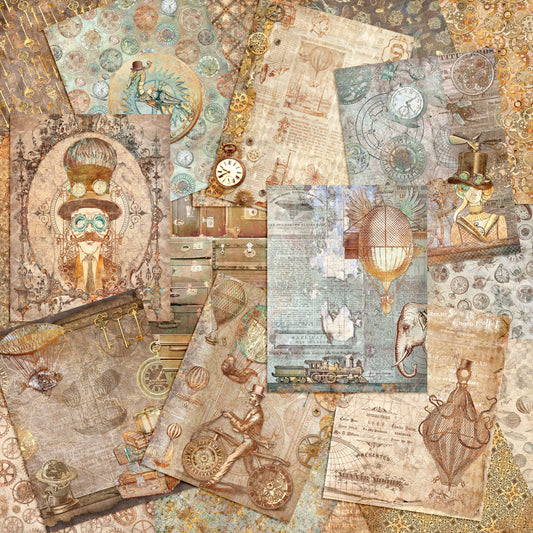 Steampunk World Mega Paper Pack - 7725