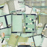 Baby Boy First Year Journal Paper Pack - 7274 - EZscrapbooks Scrapbook Layouts Baby, Journals