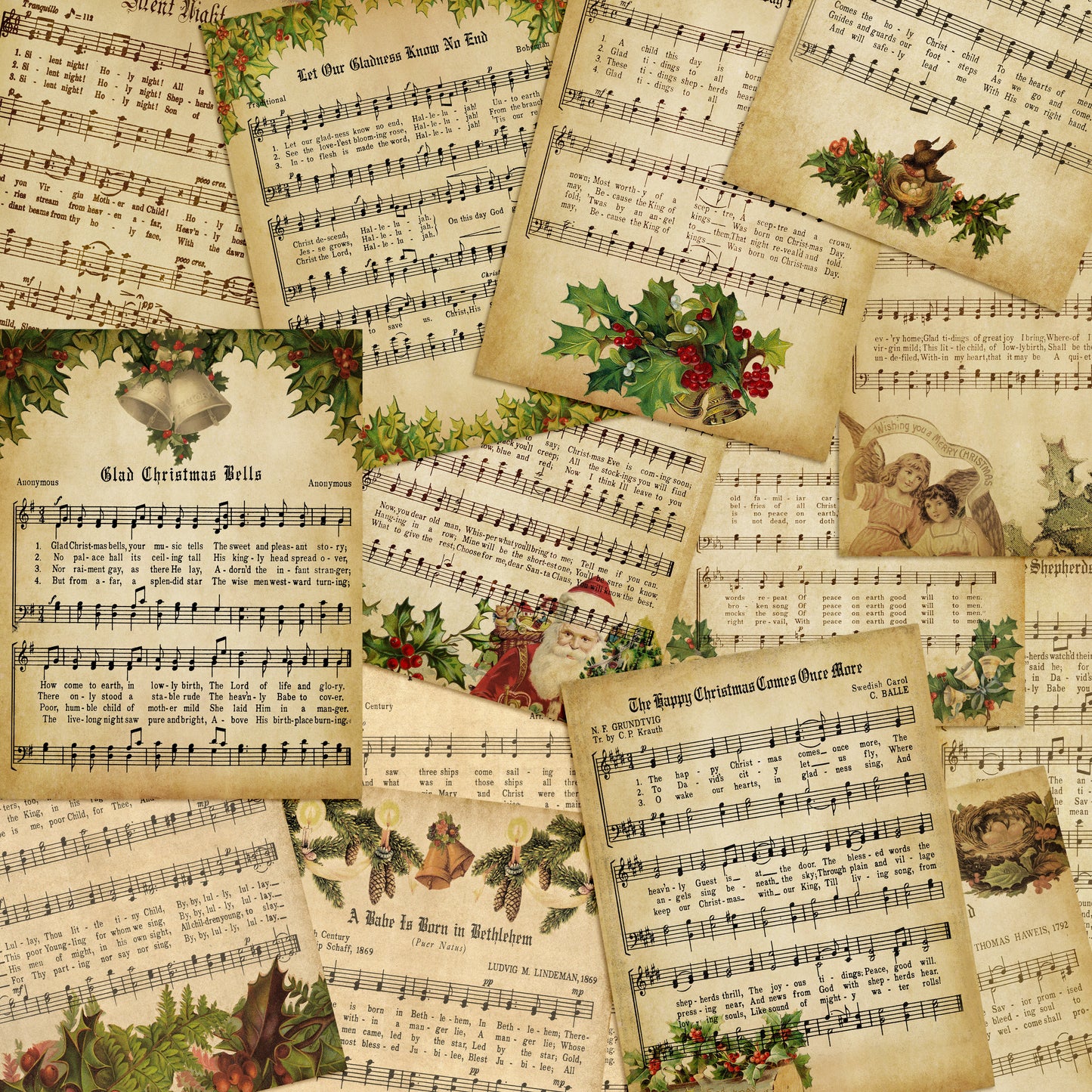 vintage-christmas-sheet-music-7383-ezscrapbooks for Vintage Christmas Sheet Music Printable Free Vintage Christmas Sheet Music - 7383 – EZscrapbooks for Vintage Christmas Sheet Music Printable Free